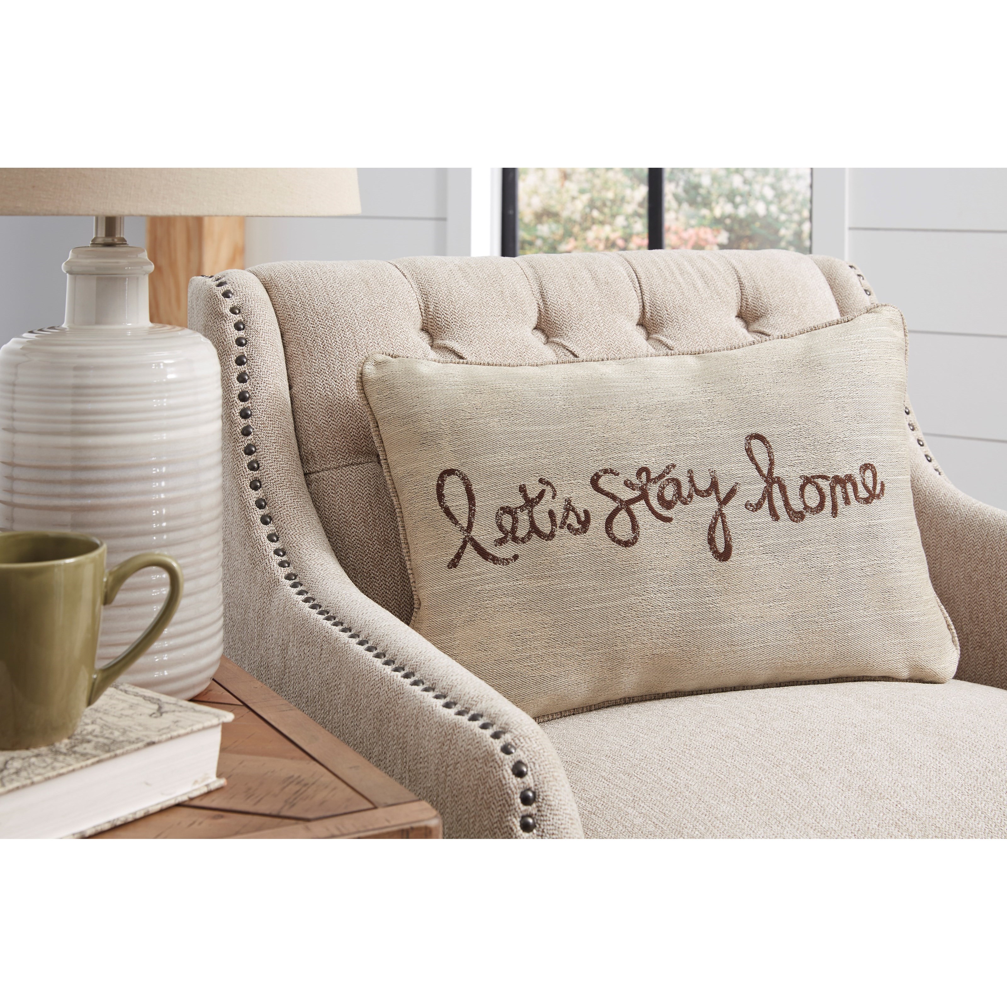 Ashley Signature Design Pillows Let's Stay Home Chocolate Pillow
